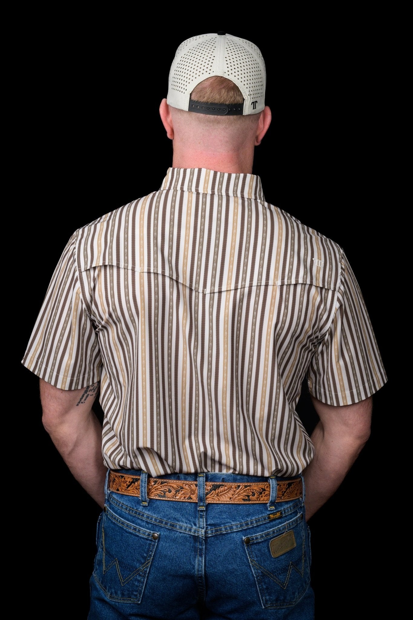 Ferrell - Wyatt Green Short Sleeve Snap Shirt - Southern Soule Designs