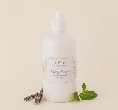 FHF Fluffy Bunny Shea Cream Pump Top 8 oz - Southern Soule Designs