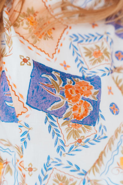 Floral Print Mini Dress RD1140 - Southern Soule Designs