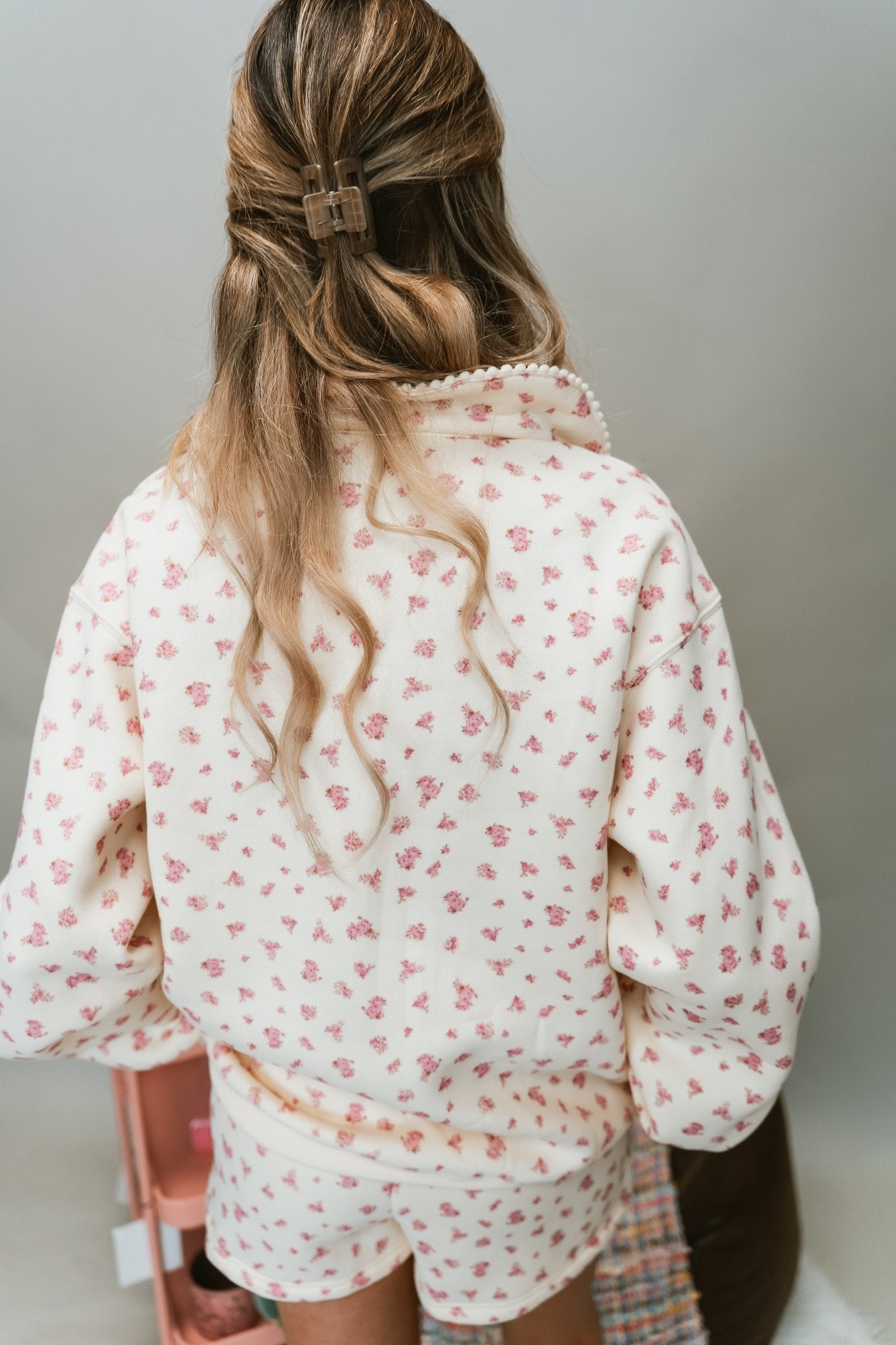 Floral Printed Fleece Sweatshirt - Southern Soule Designs