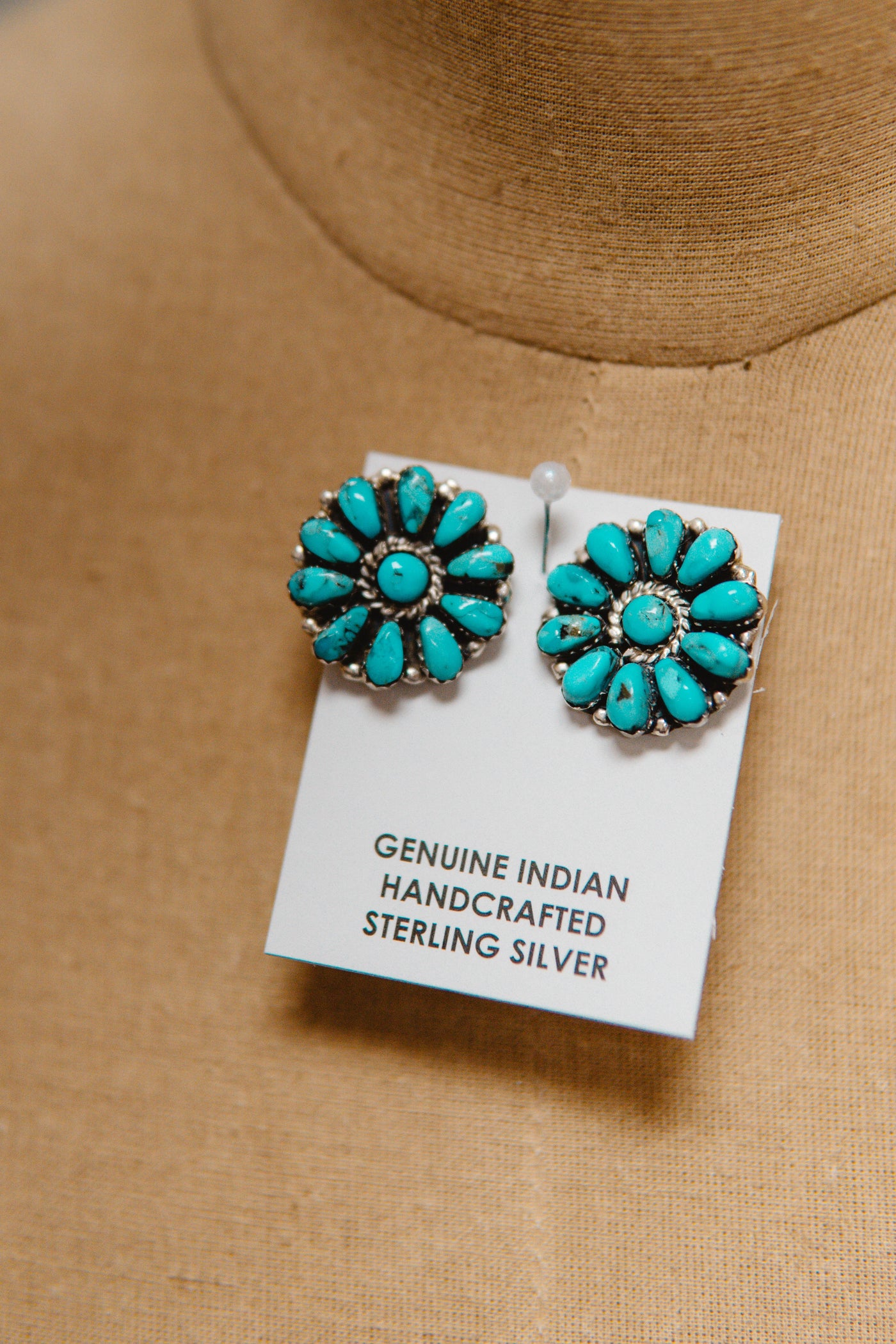 Turq Cluster Studs