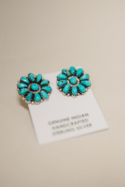 Turq Cluster Studs