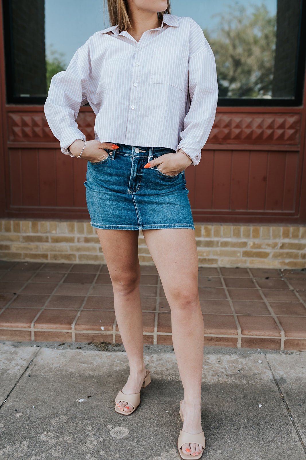 Fog Sky Quinn Skirt - Southern Soule Designs