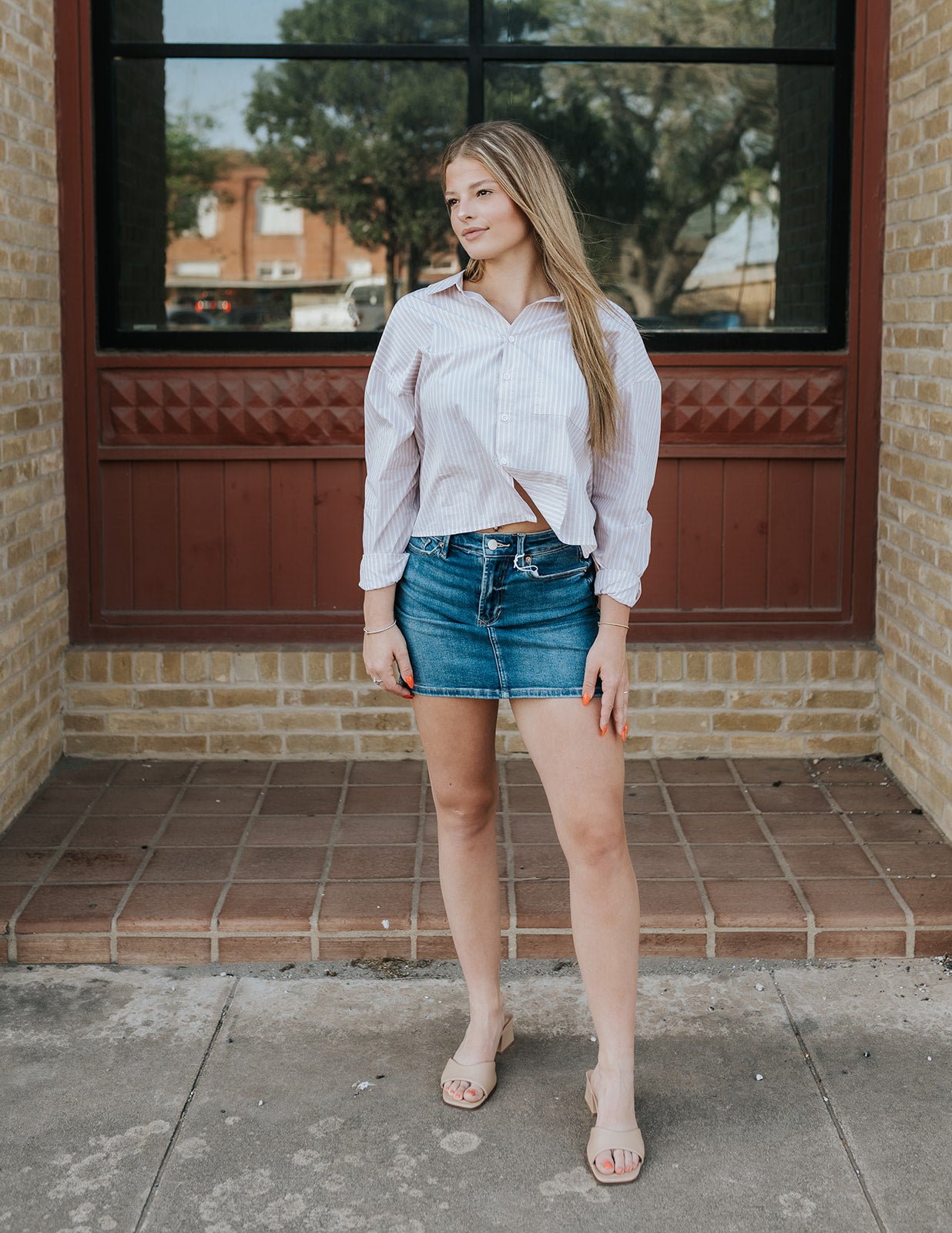 Fog Sky Quinn Skirt - Southern Soule Designs