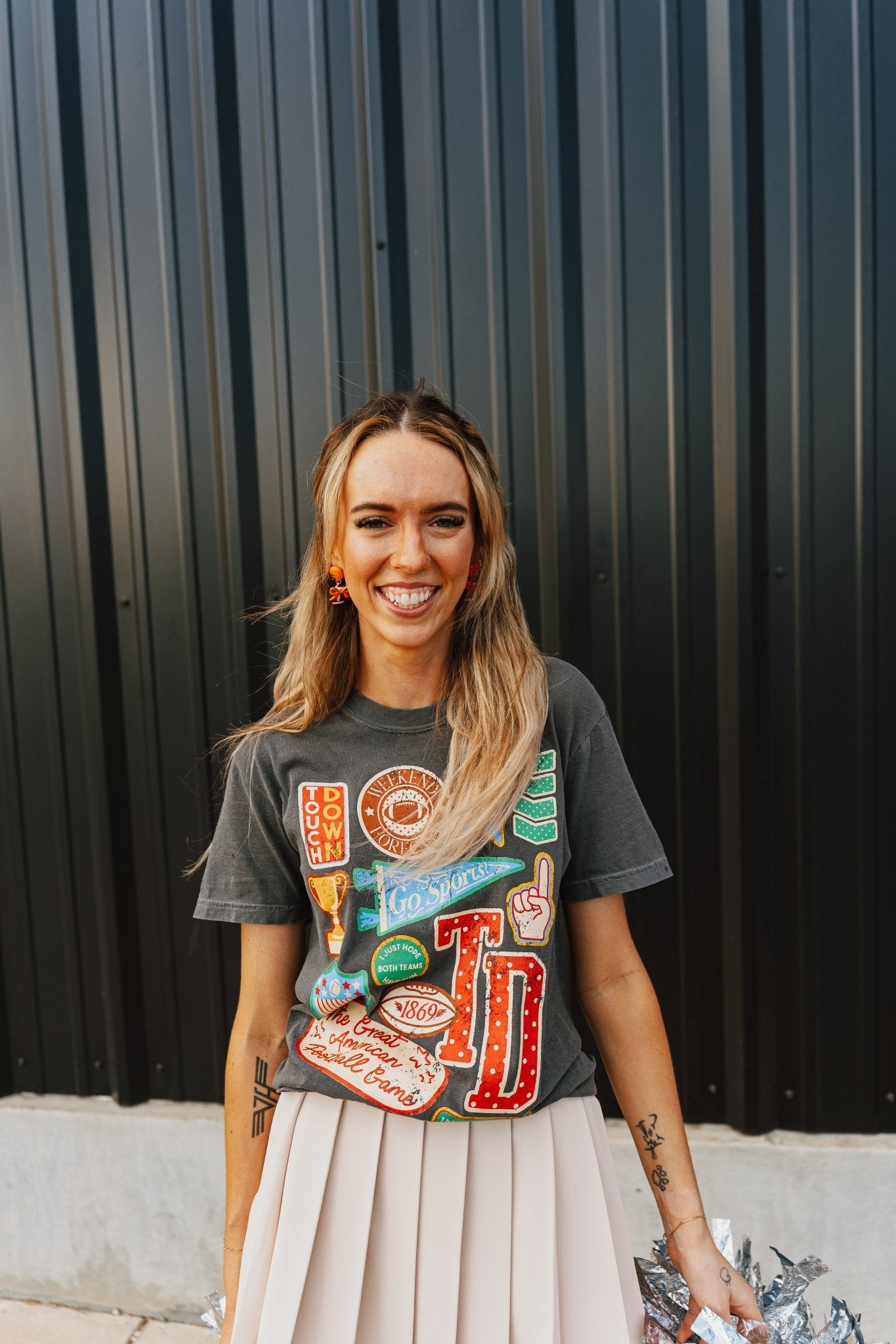 Football Varsity Patches Tee - Southern Soule Designs