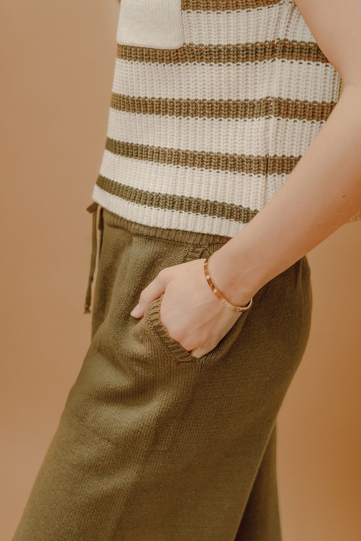 Forest Green Knit Pants - Southern Soule Designs