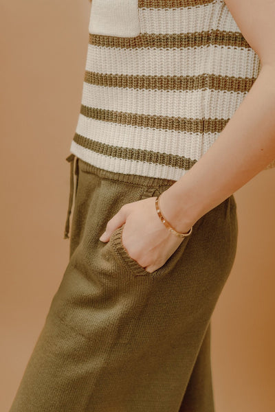 Forest Green Knit Pants - Southern Soule Designs