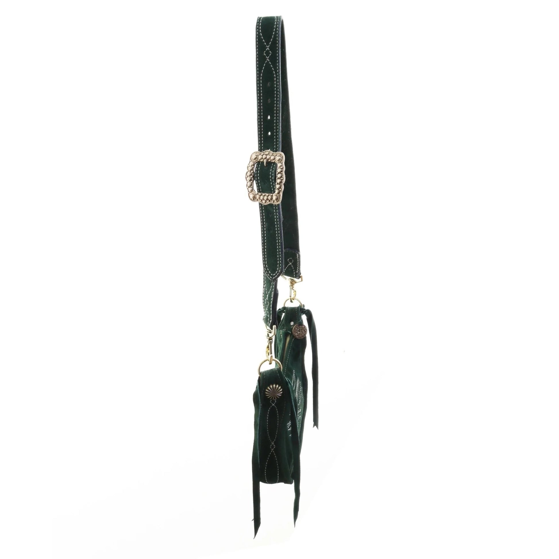 Forest Green Suede BDJ Purse BDJ45 - Southern Soule Designs