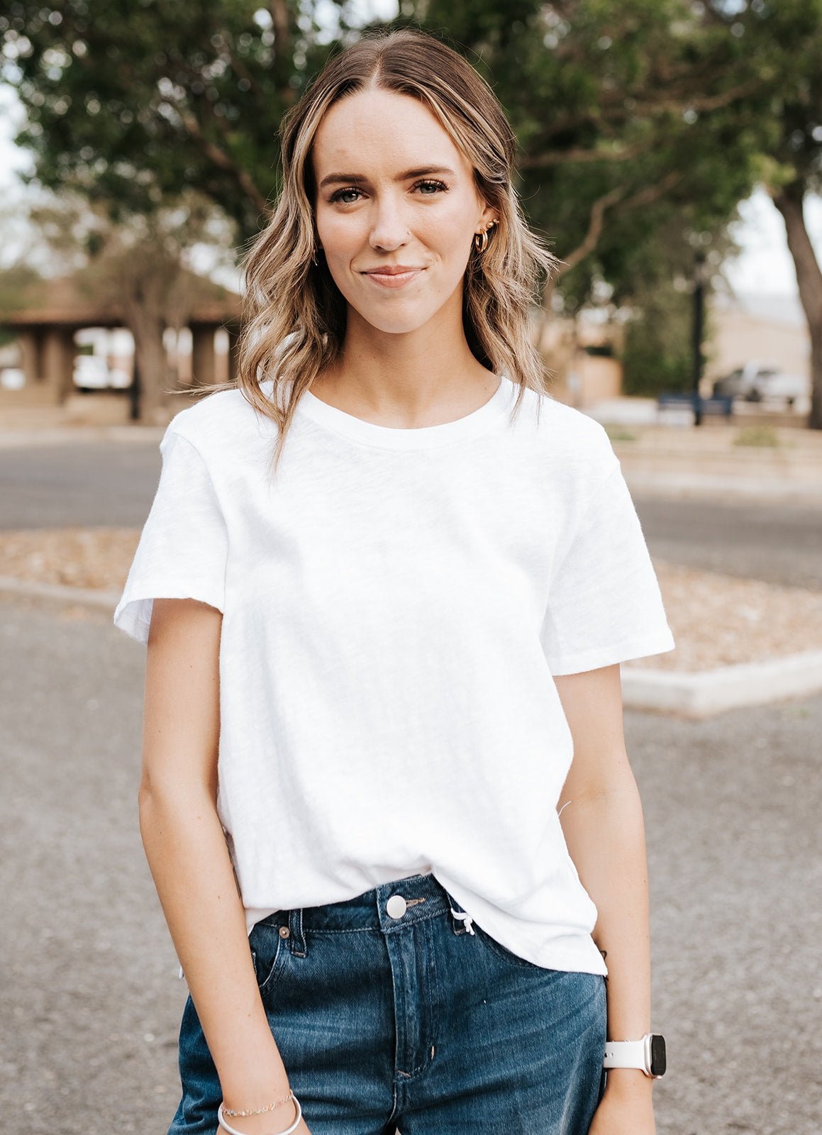 Foundation Slub Tee White ZT253912 - Southern Soule Designs