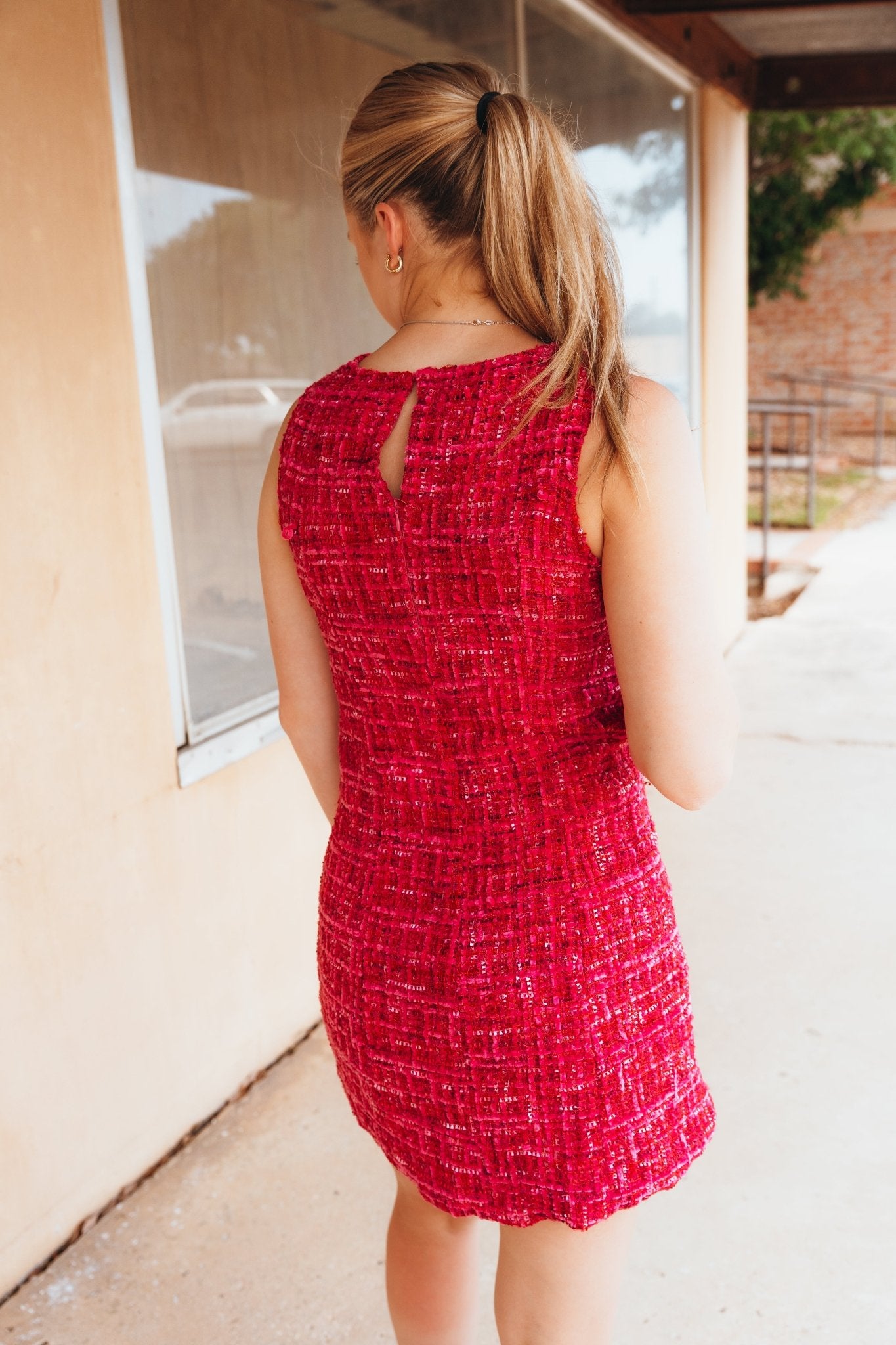 Fuchsia Colette Mini Dress S1572D - 1 - Southern Soule Designs