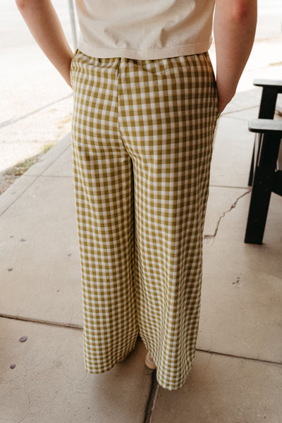 Green Gingham Pant TH2109