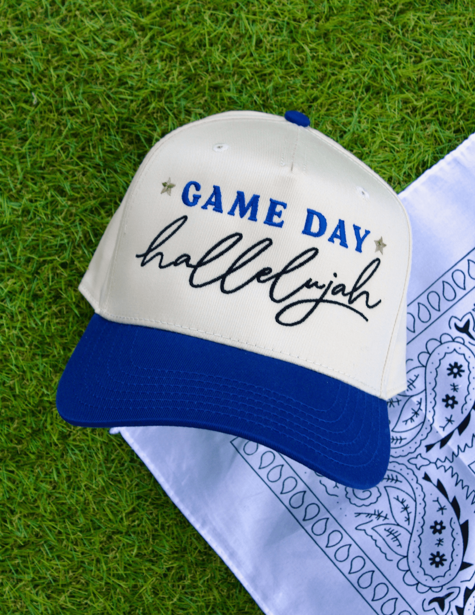Game Day Hallelujah Canvas Trucker Cap - Southern Soule Designs