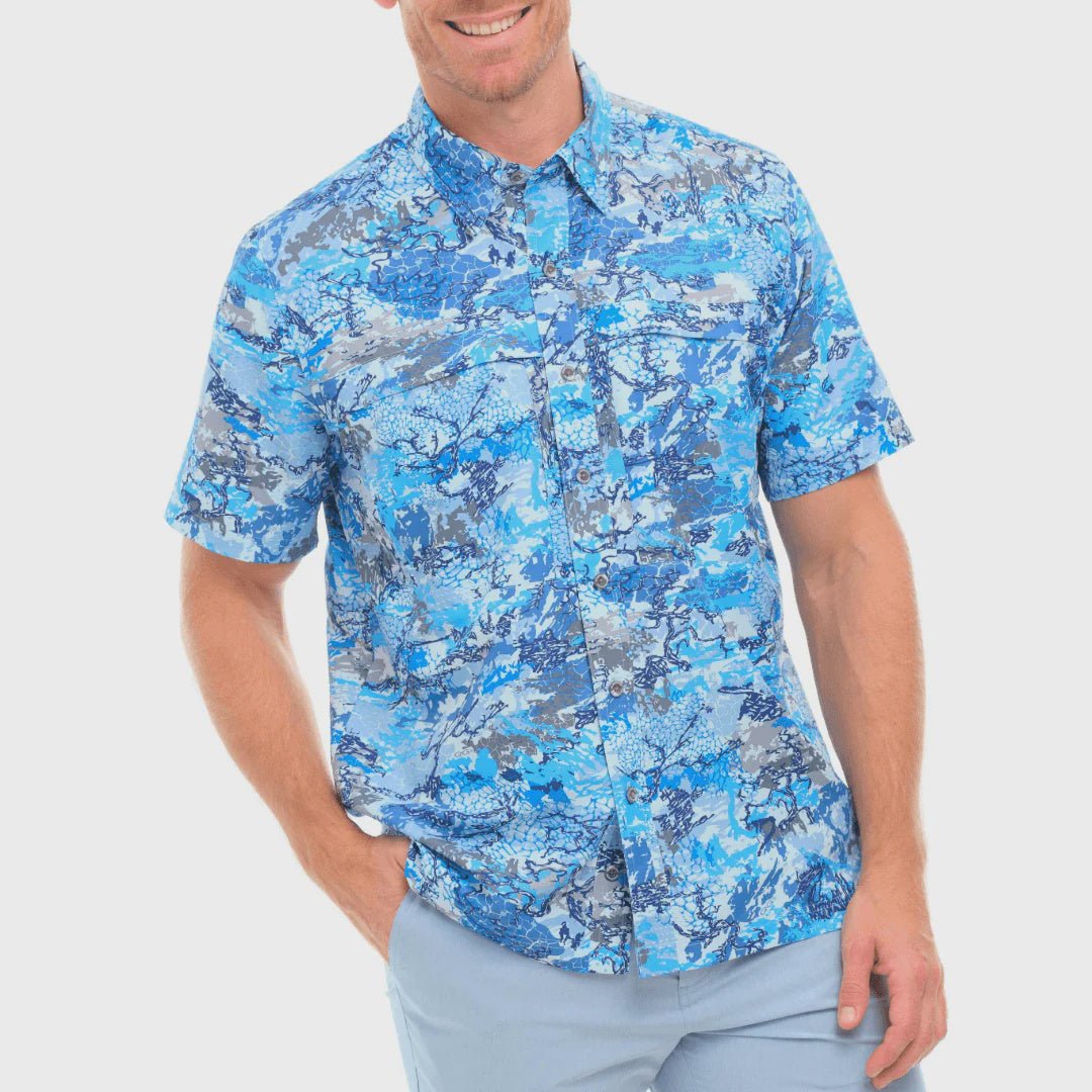 Game Guard Blue Digital Explorer Shirt - Southern Soule Designs
