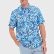 Game Guard Blue Digital Explorer Shirt - Southern Soule Designs