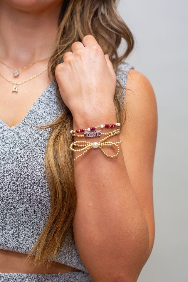 Gameday Bow Stack TXST - Southern Soule Designs