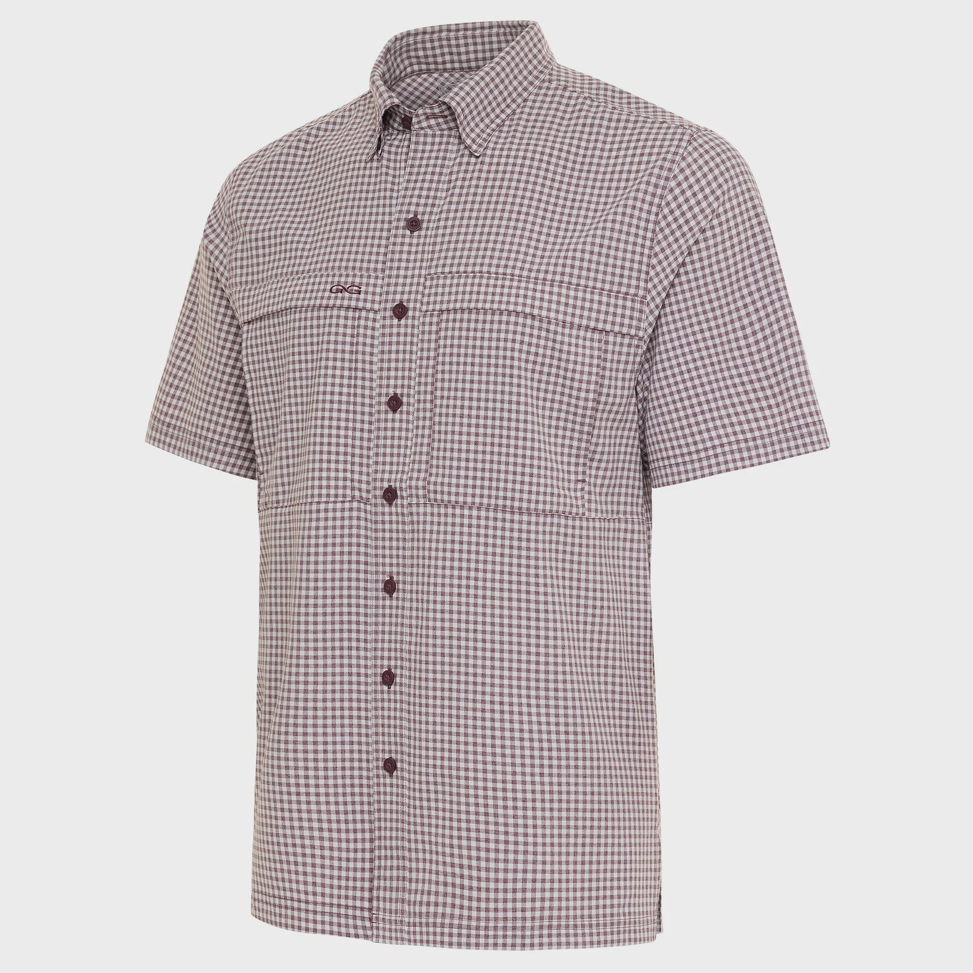 Gameguard Maroon Tekcheck Shirt - Southern Soule Designs