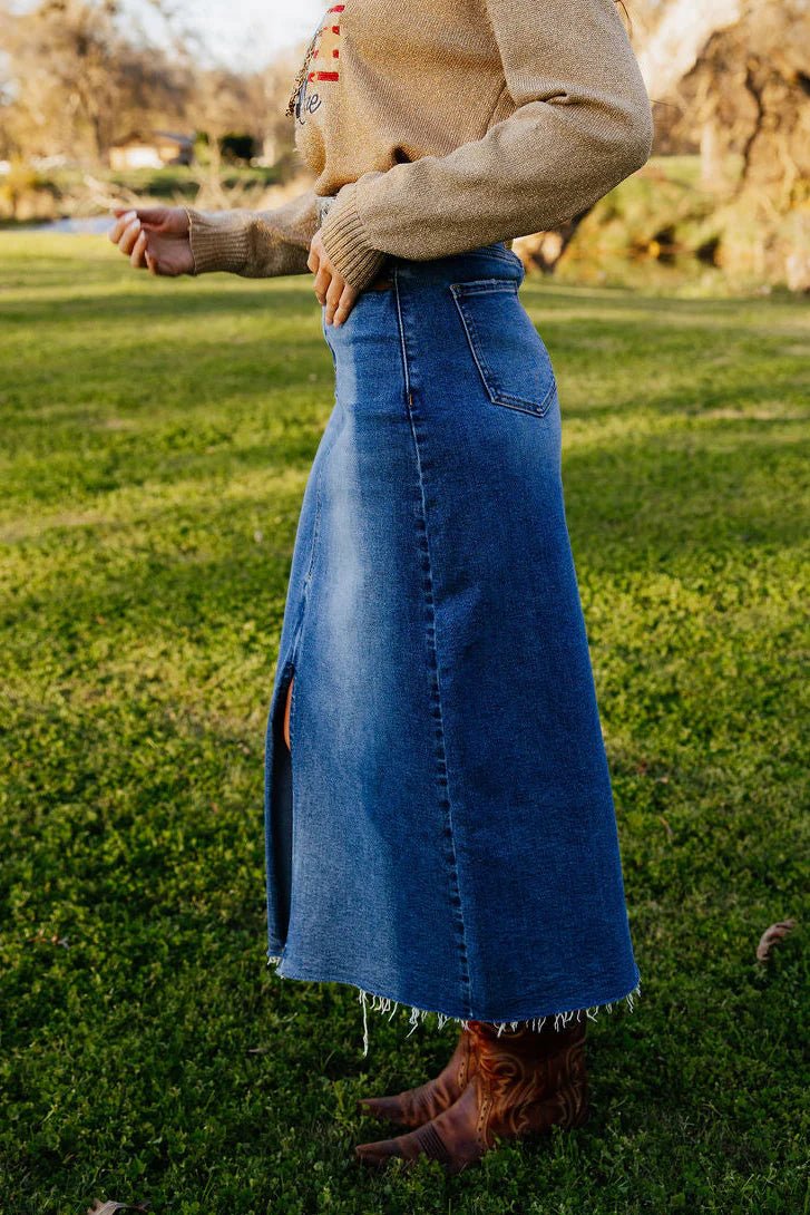 Garden Gate Cowgirl Skirt QRF015 - Southern Soule Designs