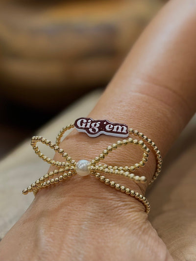 Gig em & Bow Stack - Southern Soule Designs