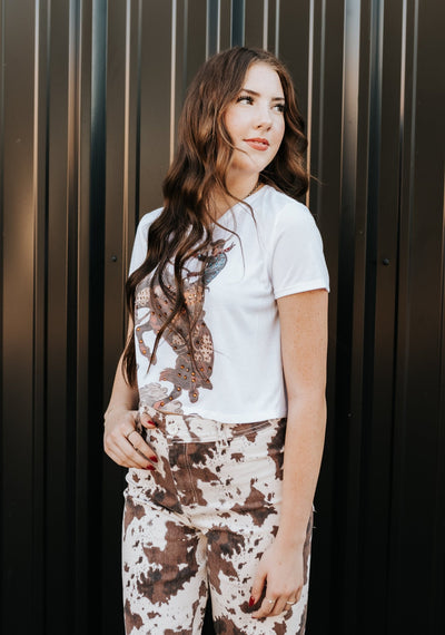 Gina Pink Bronc Rider Tee - Southern Soule Designs