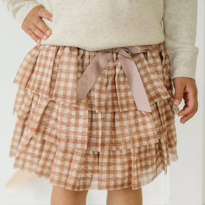 Gingham Printed Tulle Tiered Tutu - Southern Soule Designs