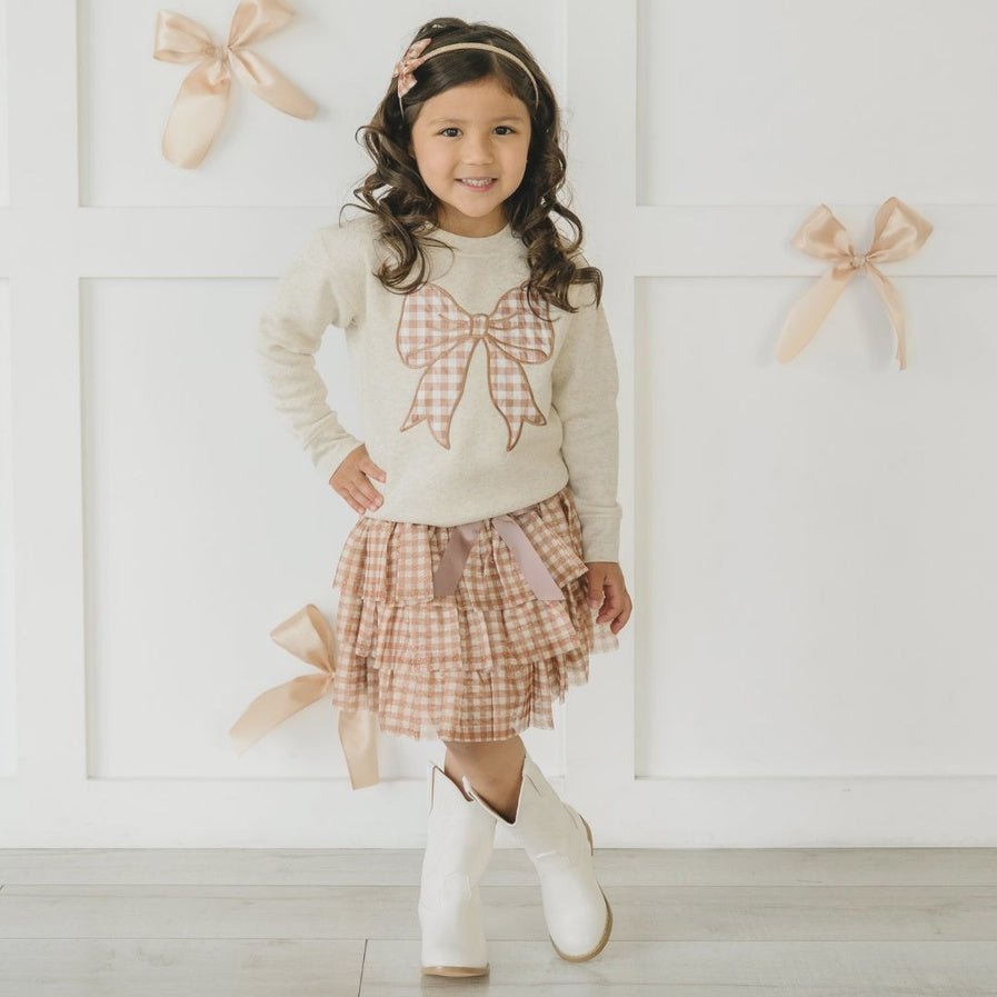 Gingham Printed Tulle Tiered Tutu - Southern Soule Designs