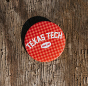 Gingham Texas Tech Game Day Button 1060 - Southern Soule Designs