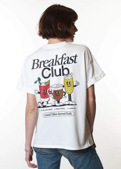 Girl Dangerous Breakfast Club Vintage White Boyfriend Tee - Southern Soule Designs