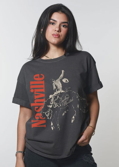 Girl Dangerous Nashville Rider Black Tee - Southern Soule Designs