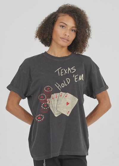 Girl Dangerous Texas Hold 'Em Black Tee - Southern Soule Designs