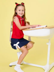 Girls Dark Navy Bow Skort G5866 - Southern Soule Designs