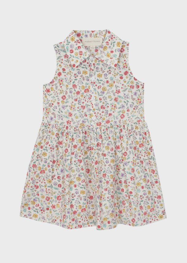 Girls Multi Super Bloom Floral Dress 7190MIMI - Southern Soule Designs
