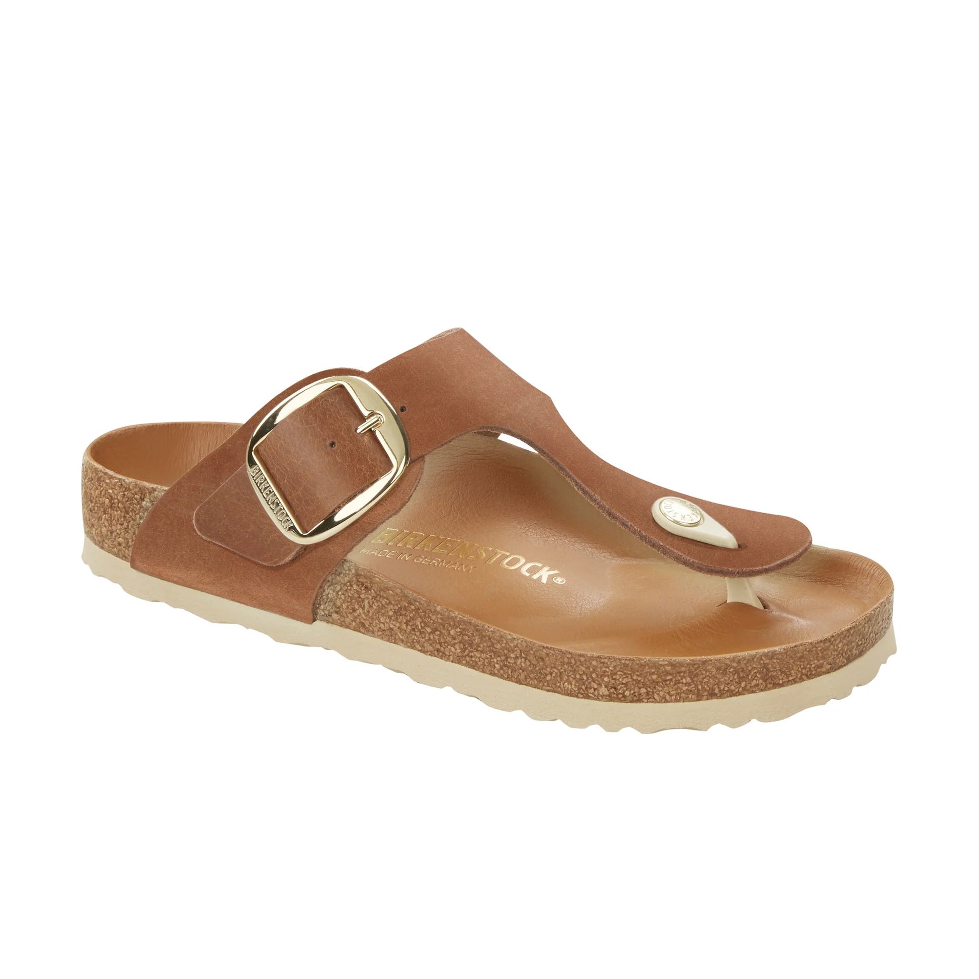 Gizeh Big Buckle Cognac Regular/Wide - Southern Soule Designs