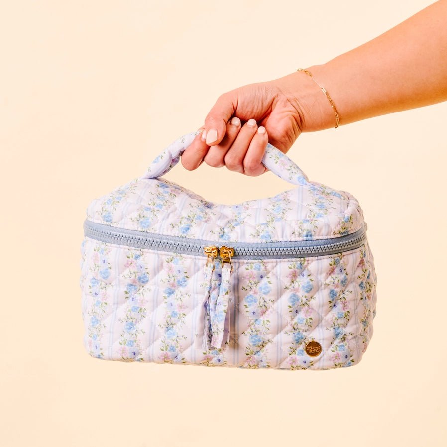 Glam & Go Quilt Cosmetic Bag - Southern Soule Designs