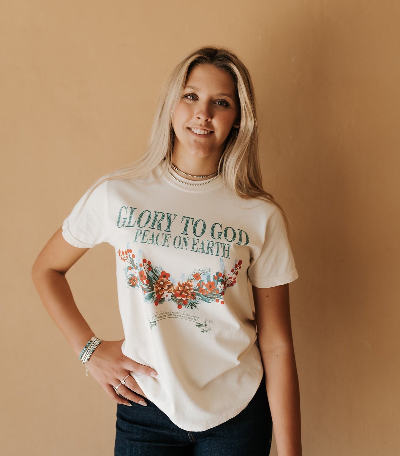 Glory to God Peace on Earth Graphic Tee - Southern Soule Designs