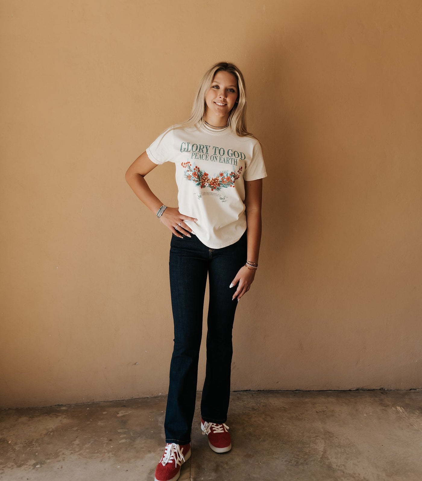 Glory to God Peace on Earth Graphic Tee - Southern Soule Designs