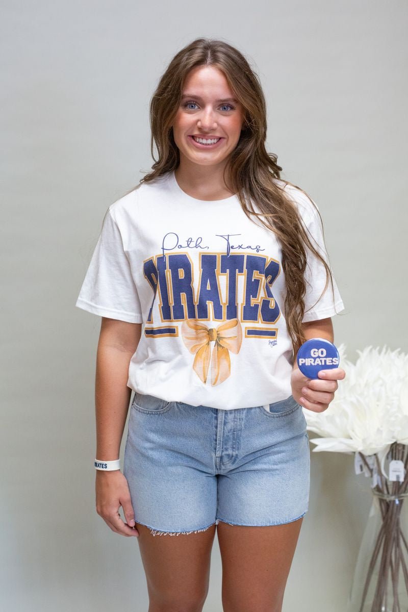 Go Pirates Button - Southern Soule Designs