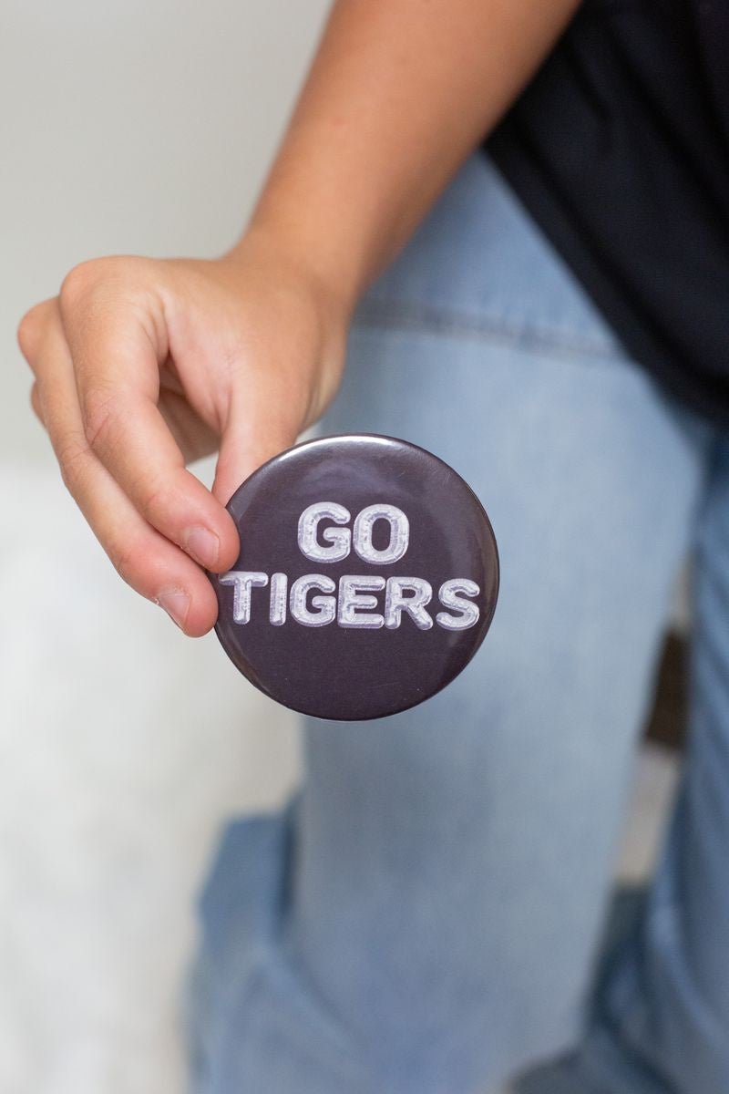 Go Tigers Button - Southern Soule Designs