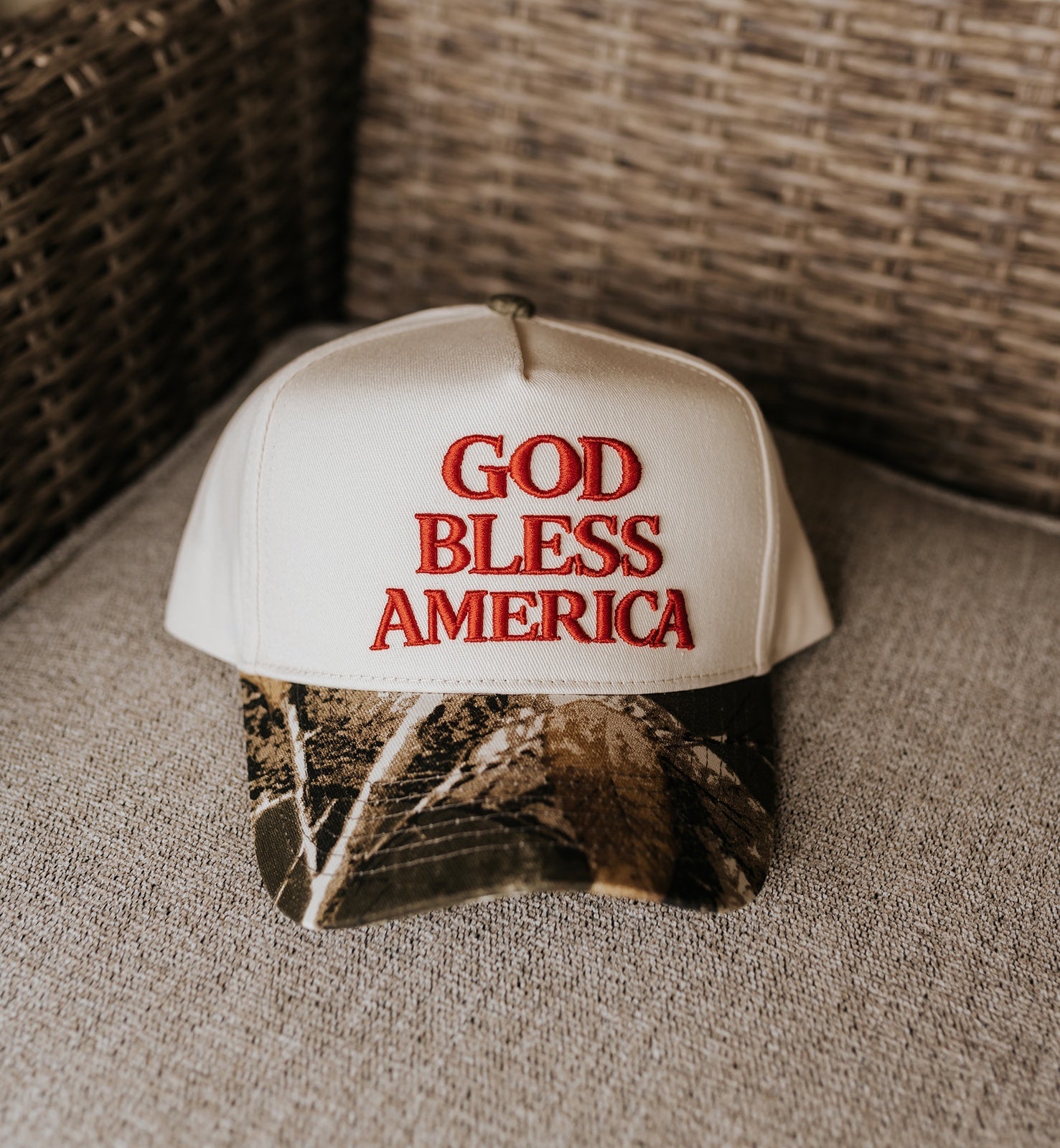 God Bless America Camo Hat - Southern Soule Designs