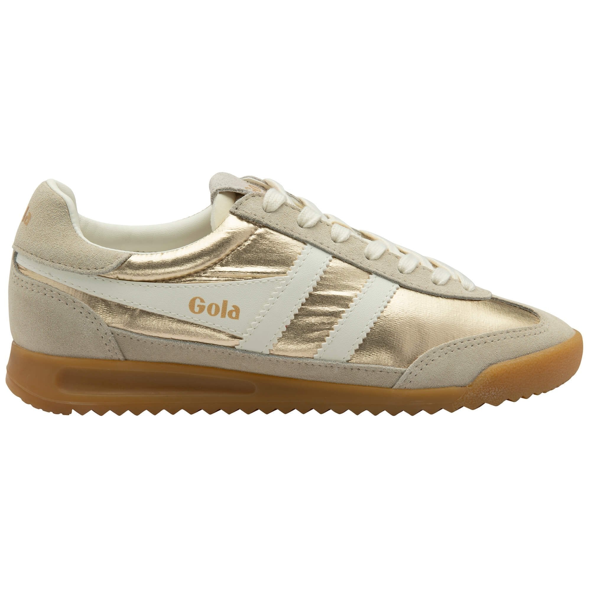Gola Classics Women's Firefly Metallic Sneakers Gold/Off White