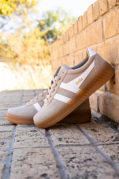 Gola Classics Women's Grandslam Suede Sneakers - Bone/Off White/Gum - Southern Soule Designs