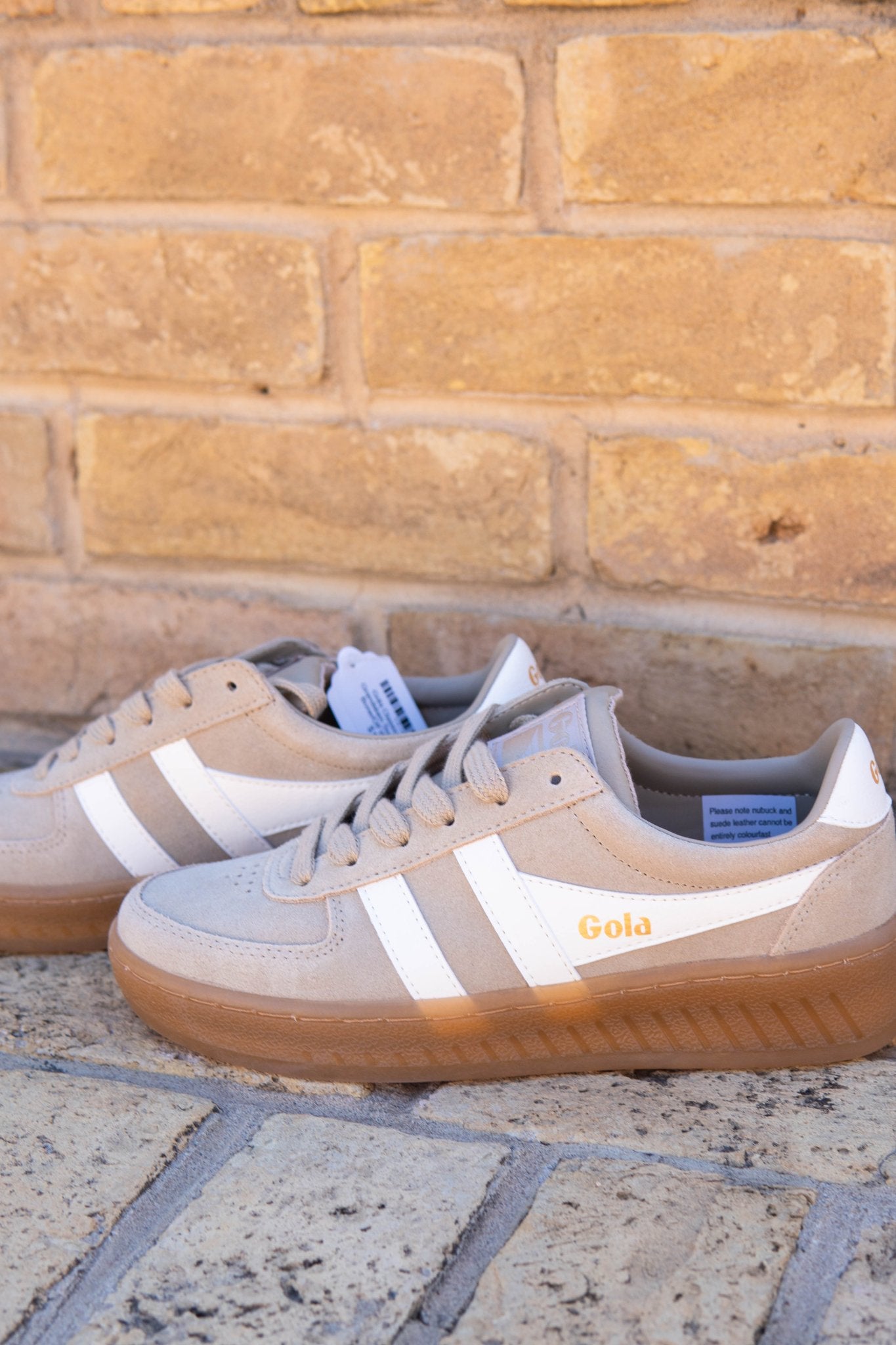 Gola Classics Women's Grandslam Suede Sneakers - Bone/Off White/Gum - Southern Soule Designs