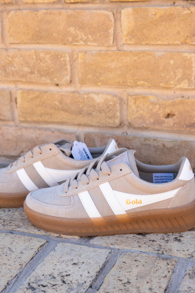 Gola Classics Women's Grandslam Suede Sneakers - Bone/Off White/Gum - Southern Soule Designs