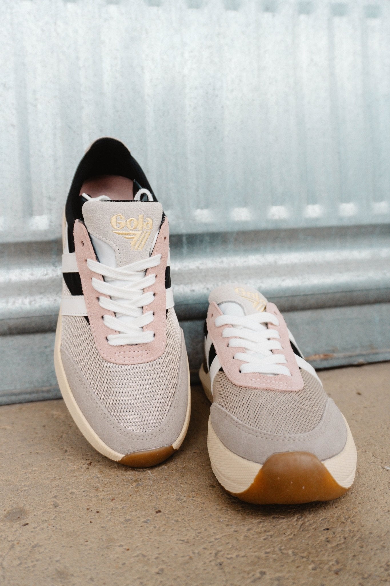 Gola Classics Women's Raven Sneakers - Wheat/Black/Feather Grey - Southern Soule Designs