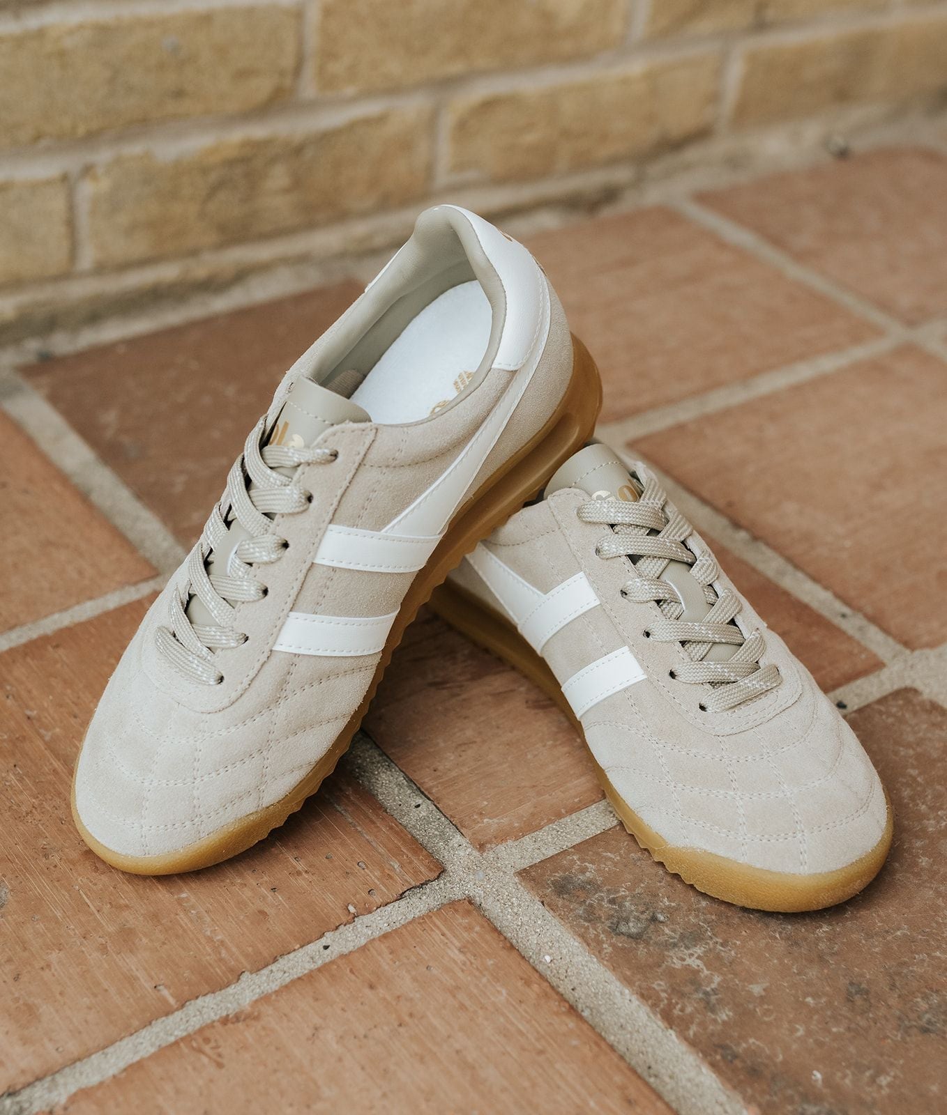 Gola Classics Women's Stadium Suede Sneakers Bone/Off White - Southern Soule Designs
