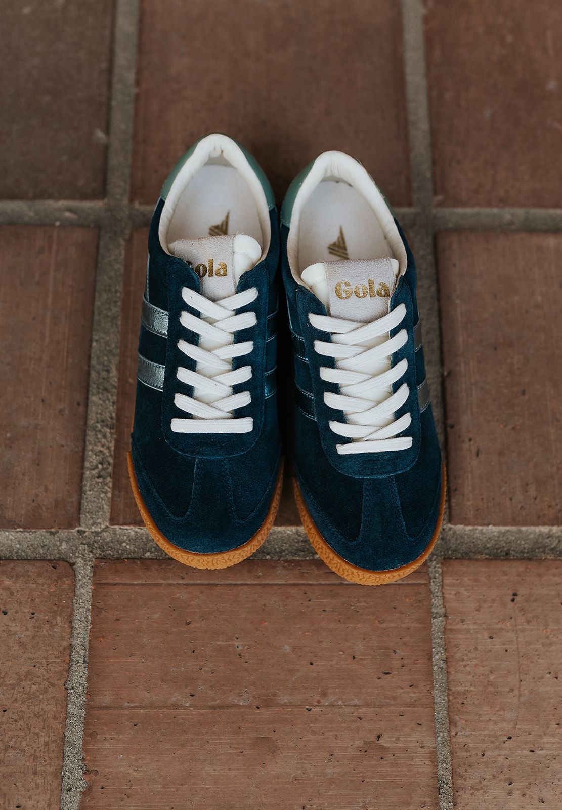 Gola Women's Elan Glitz Trainer Navy/Air/Green Mis - Southern Soule Designs