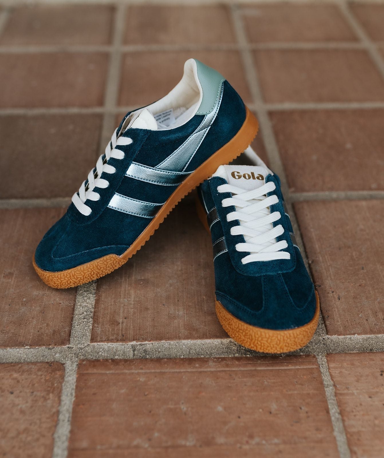 Gola Women's Elan Glitz Trainer Navy/Air/Green Mis - Southern Soule Designs