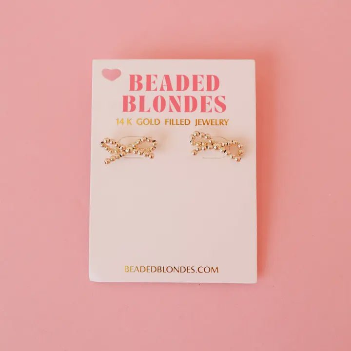 Gold Bow Earrings - Southern Soule Designs