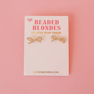 Gold Bow Earrings - Southern Soule Designs