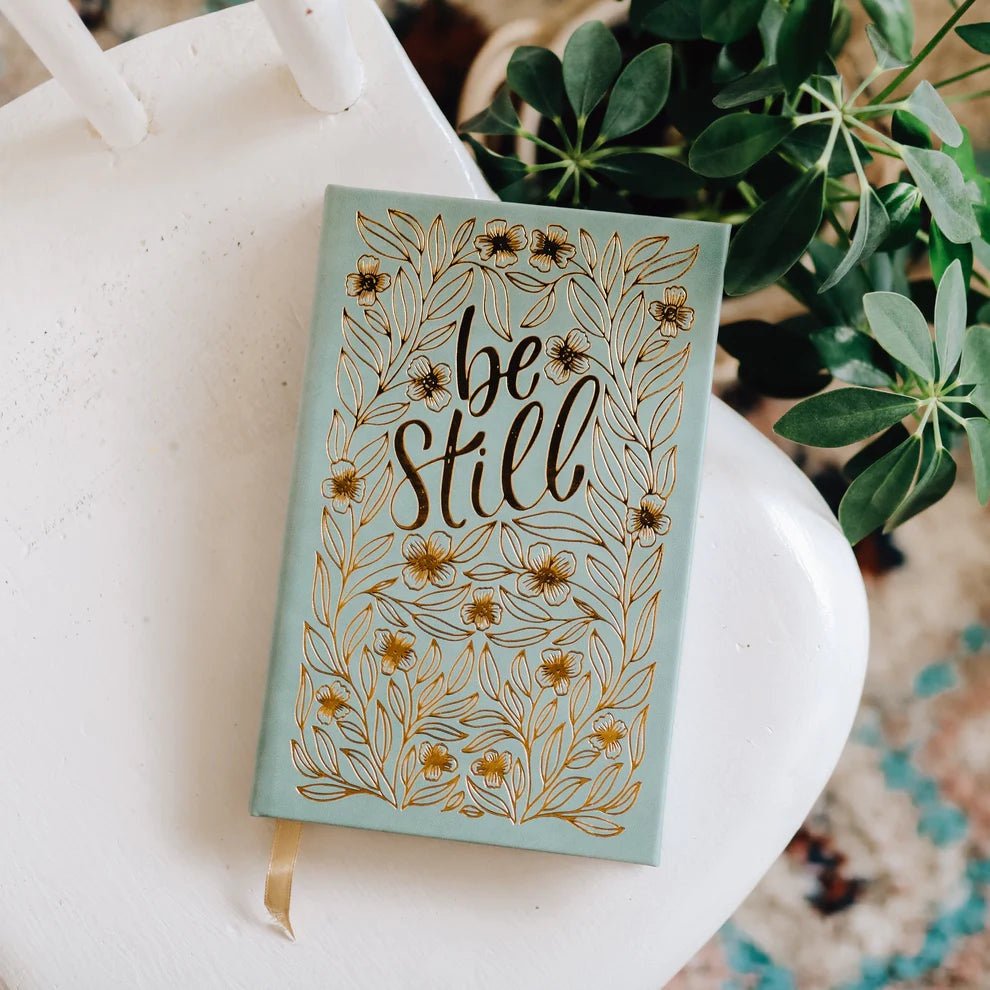 Gold Foil Be still Journal - Southern Soule Designs