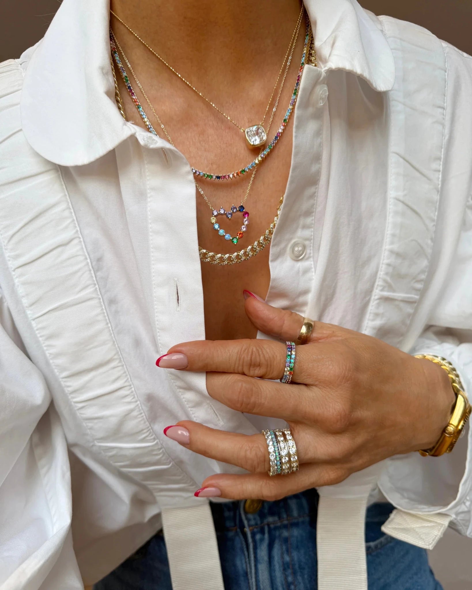 Gold Rainbow Heiress Ring - Southern Soule Designs